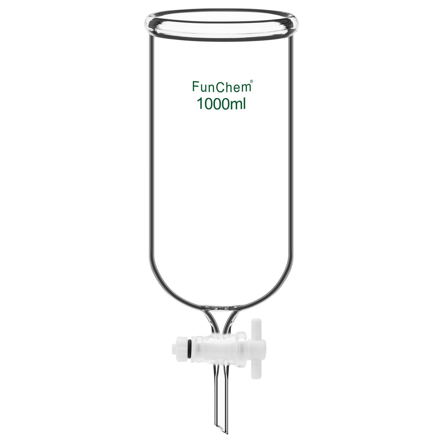 Dropping Funnel with PTFE Stopcock, 250-1000 ml