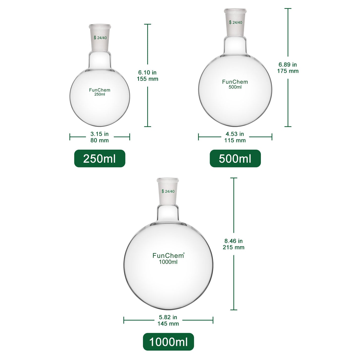 1 Neck Round Bottom Flask