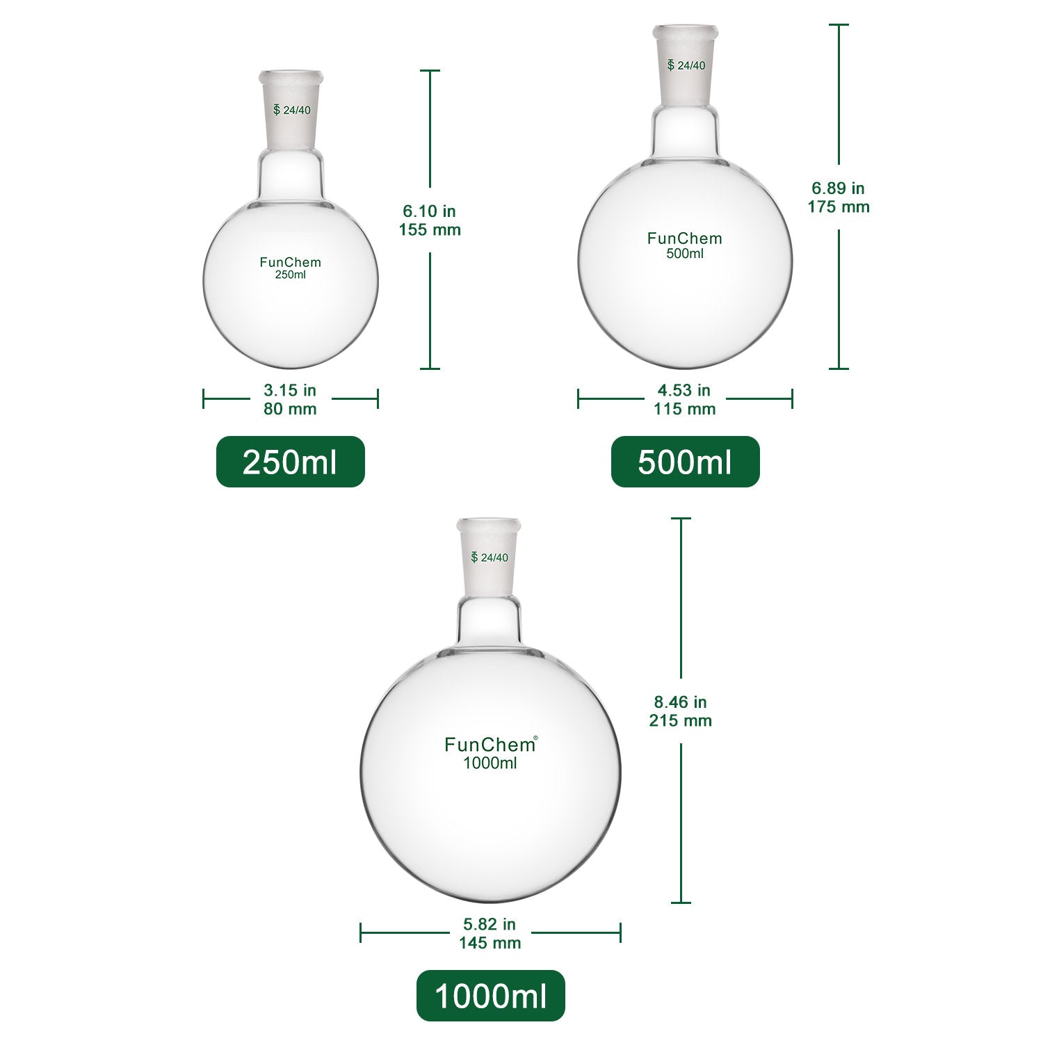 1 Neck Round Bottom Flask