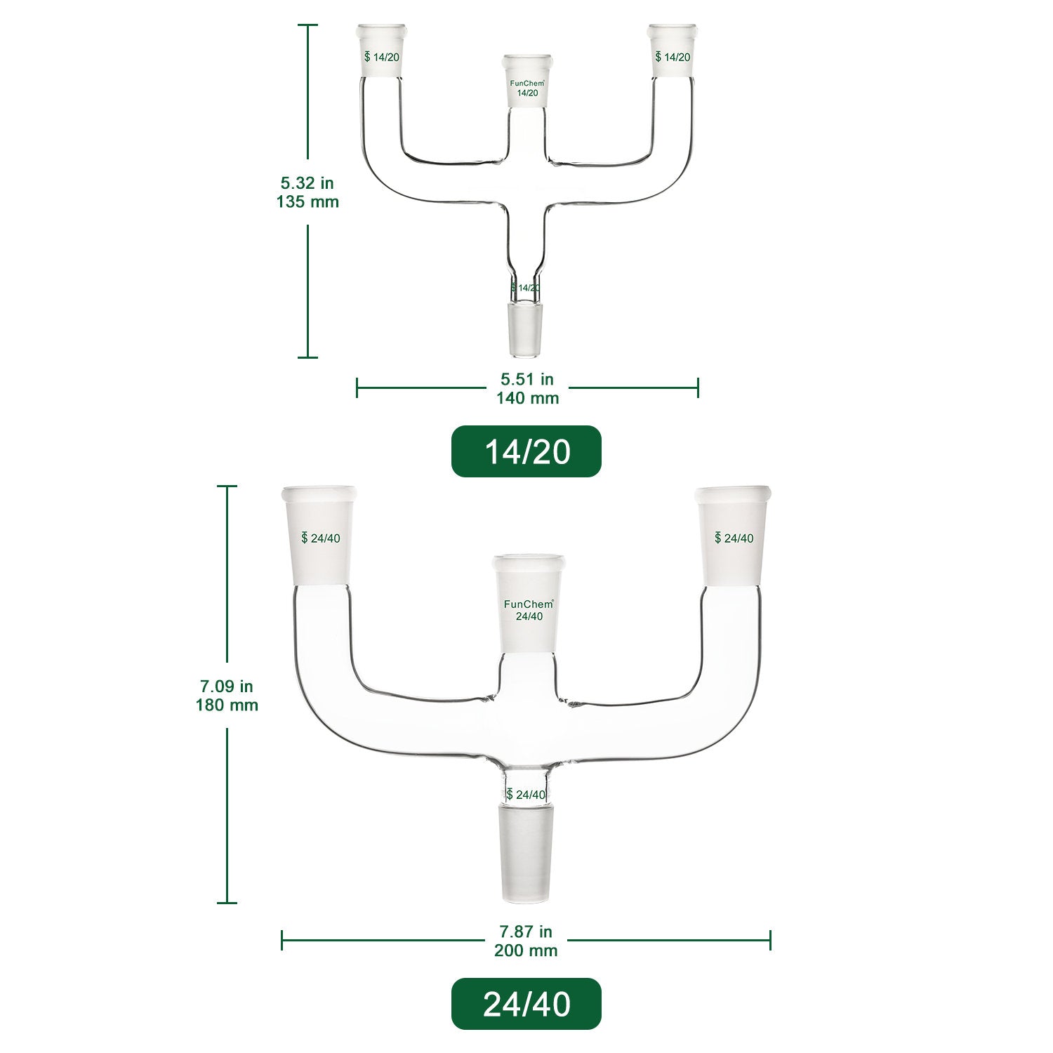 4-Way Claisen Distillation Adapter