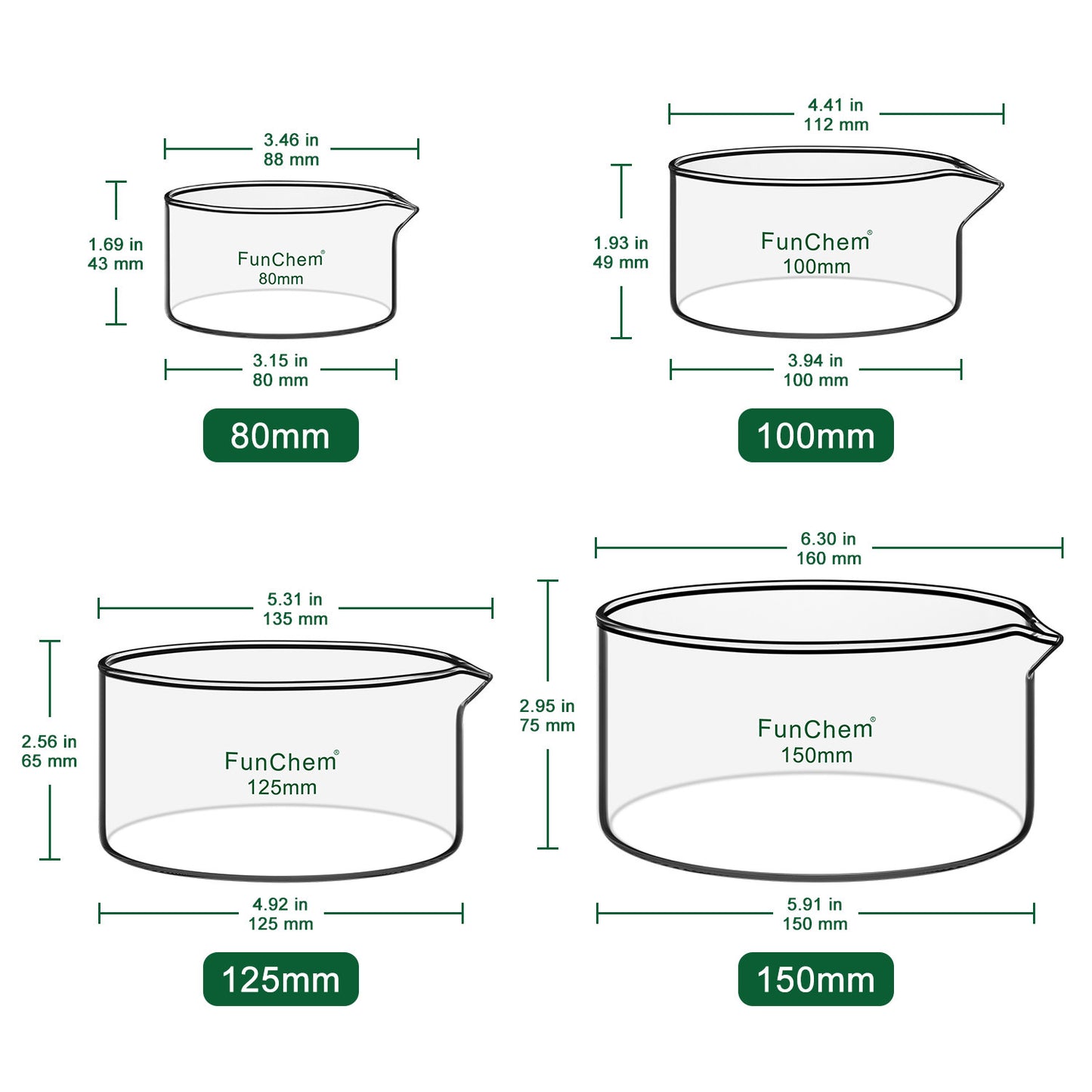 Crystallizing Dish with Spout