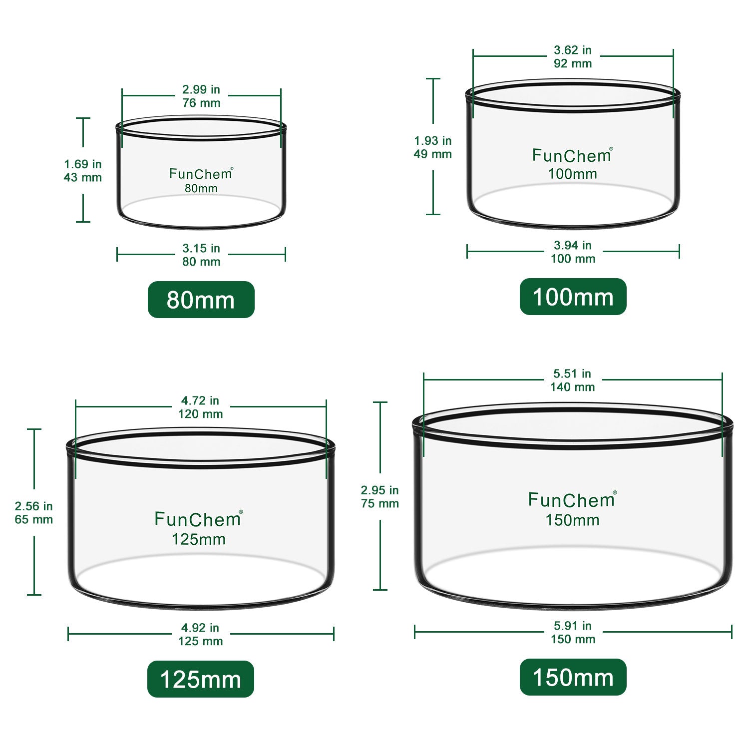 Glass Crystallizing Dish