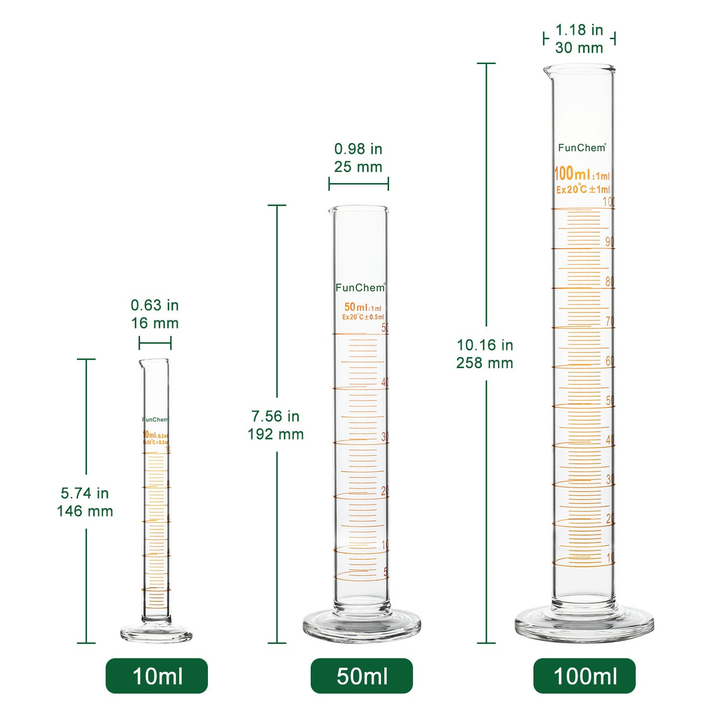 Glass Graduated Cylinder