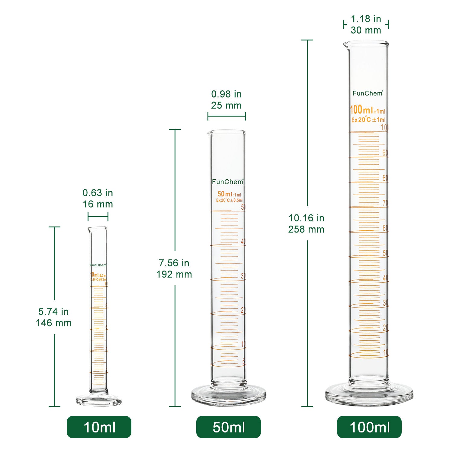 Glass Graduated Cylinder