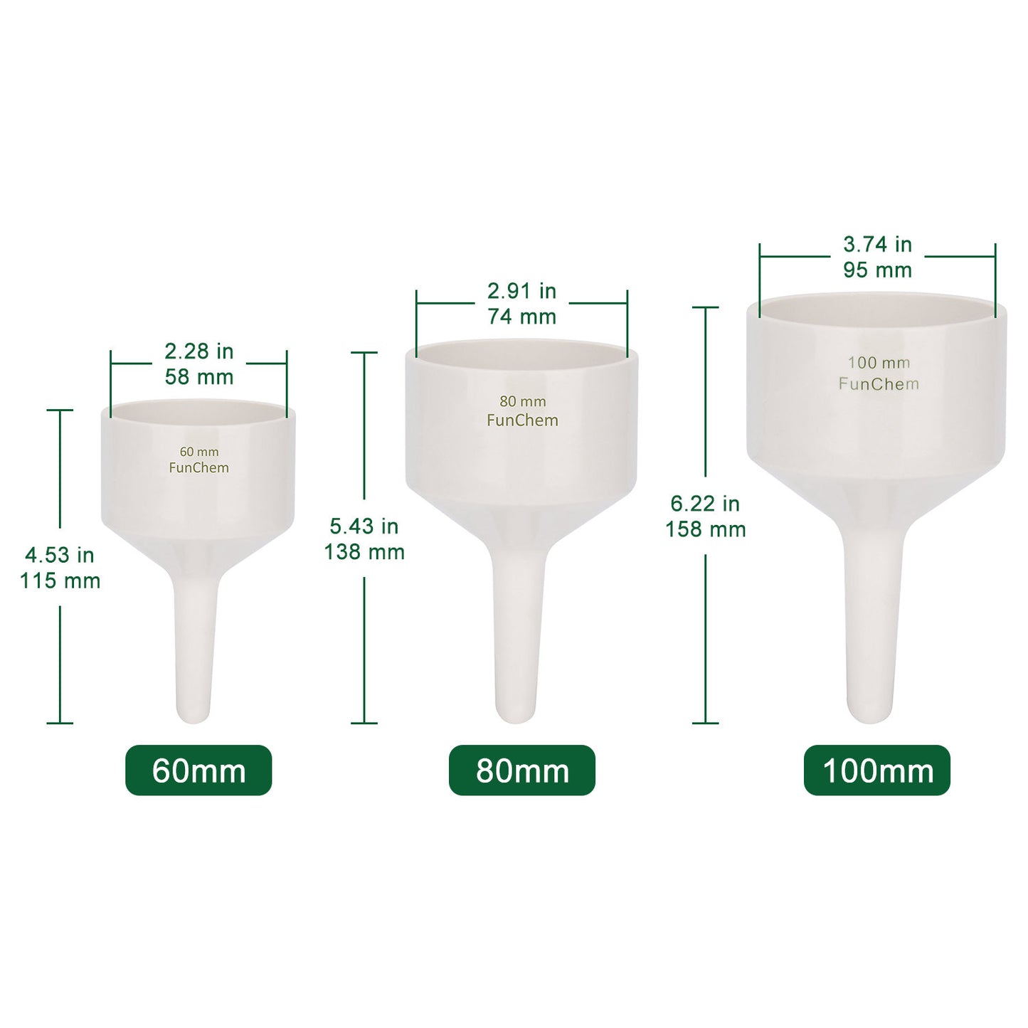 Porcelain Buchner Funnel
