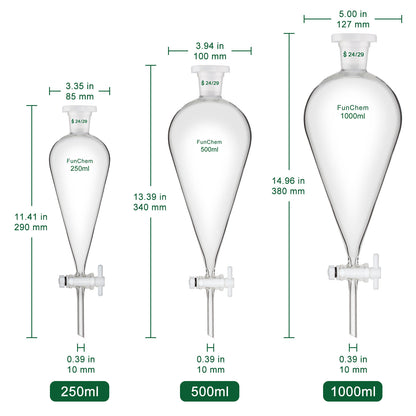 Conical Separatory Funnel 