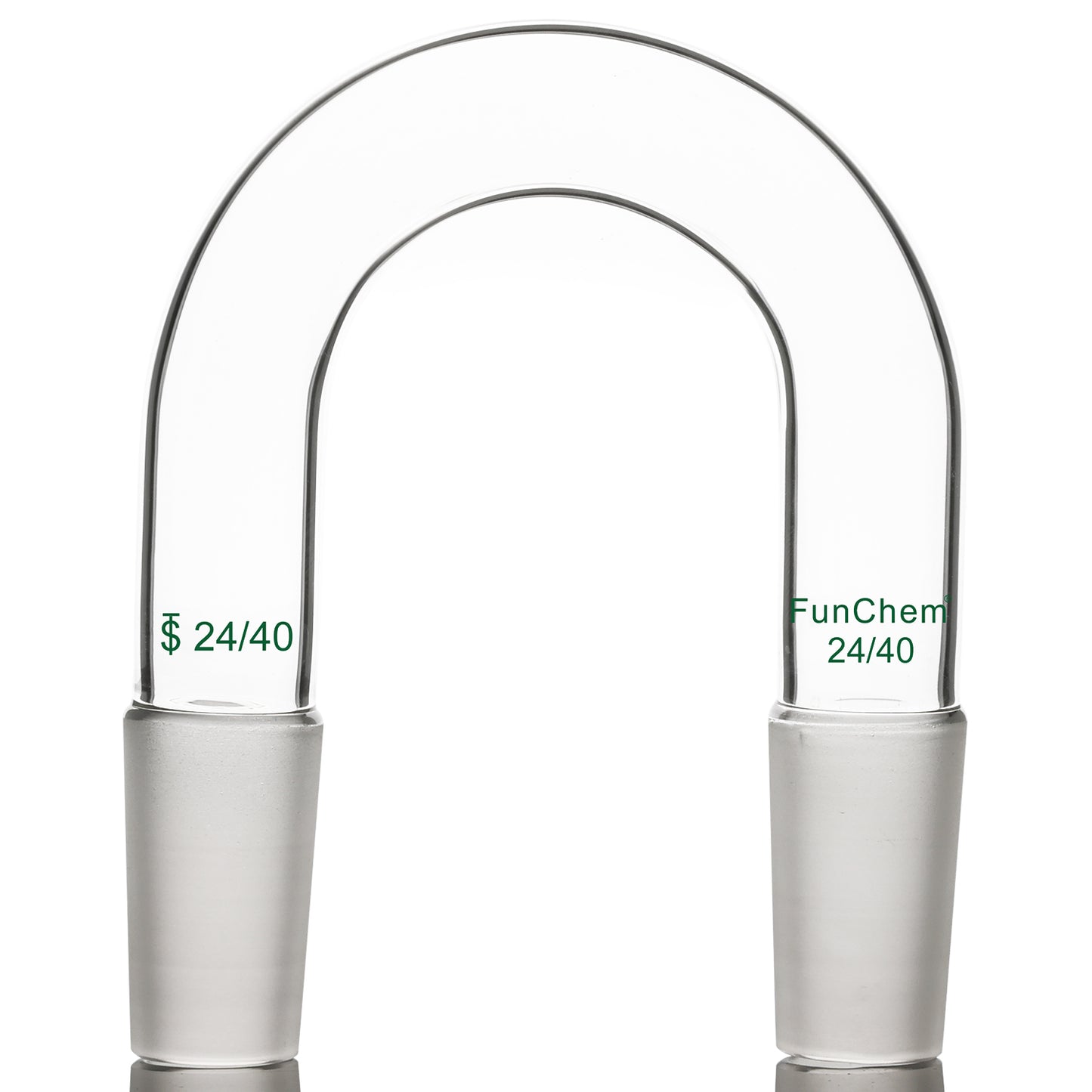 Glass U-Shape Gas Connection  Adapter