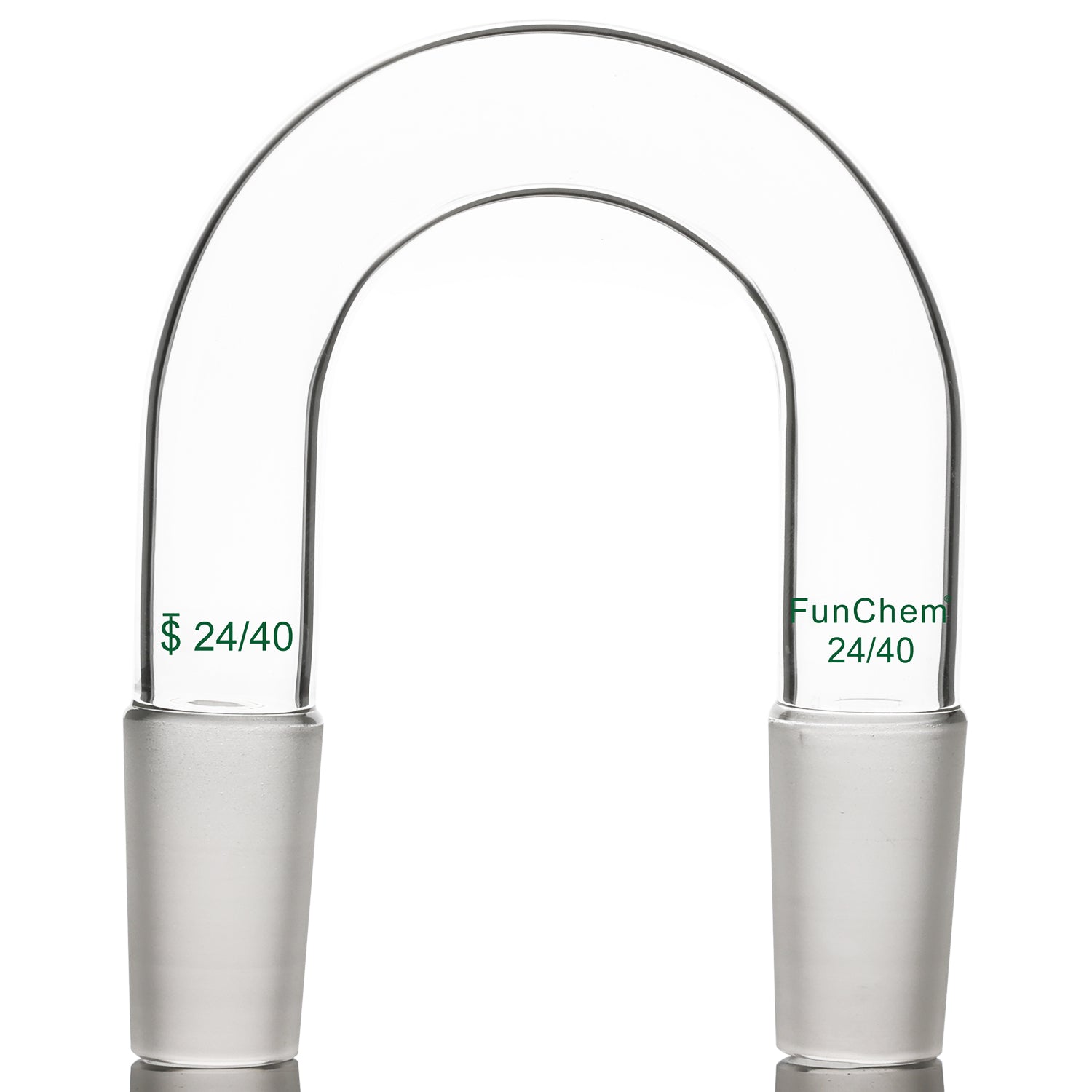 Glass U-Shape Gas Connection  Adapter