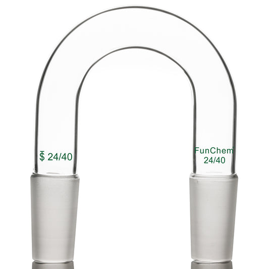 Glass U-Shape Gas Connection  Adapter