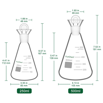 Iodine Flask with Stopper, 250-500 ml