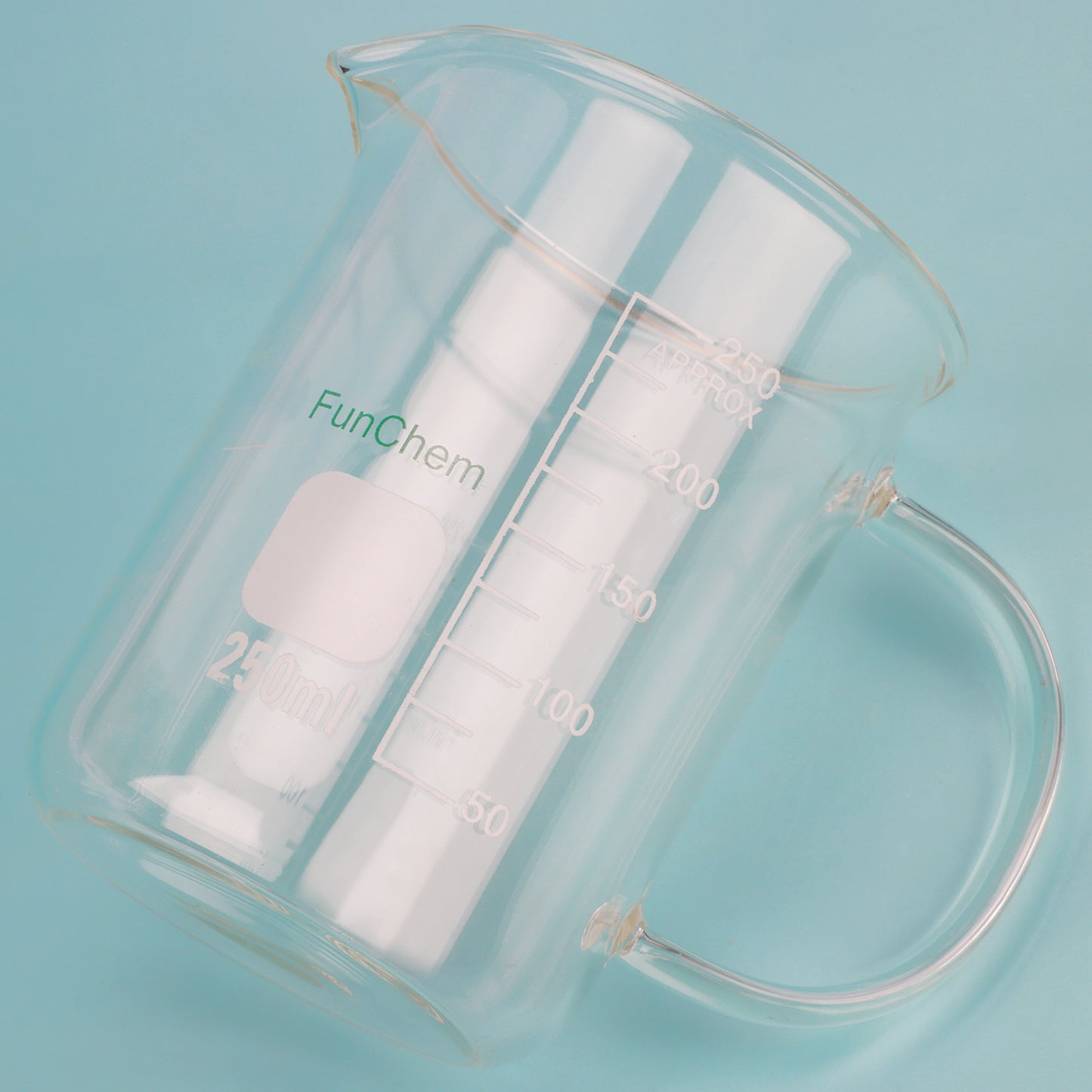 Glass Beaker with Handle and Spout