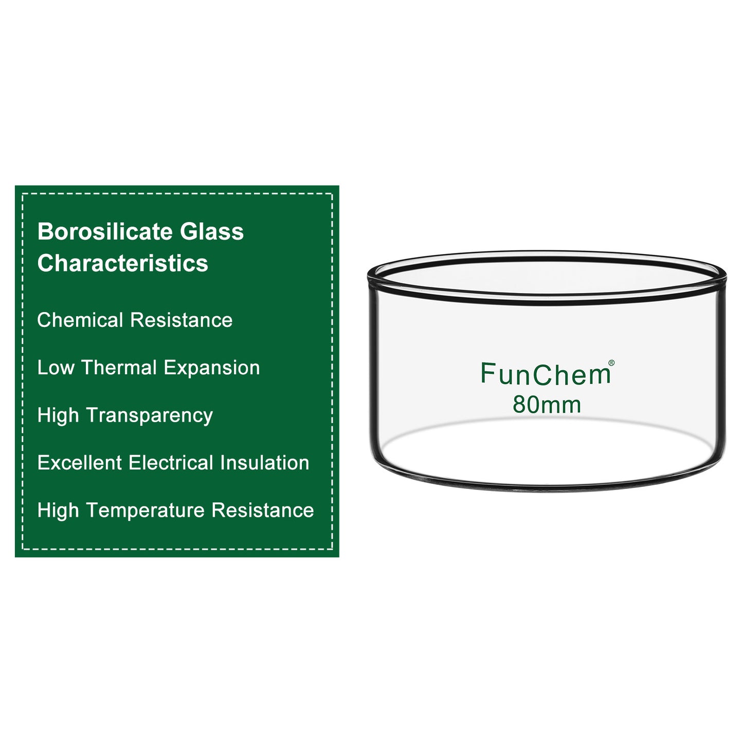 Glass Crystallizing Dish