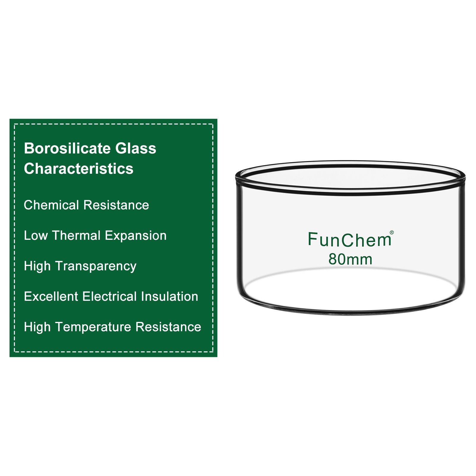 Glass Crystallizing Dish