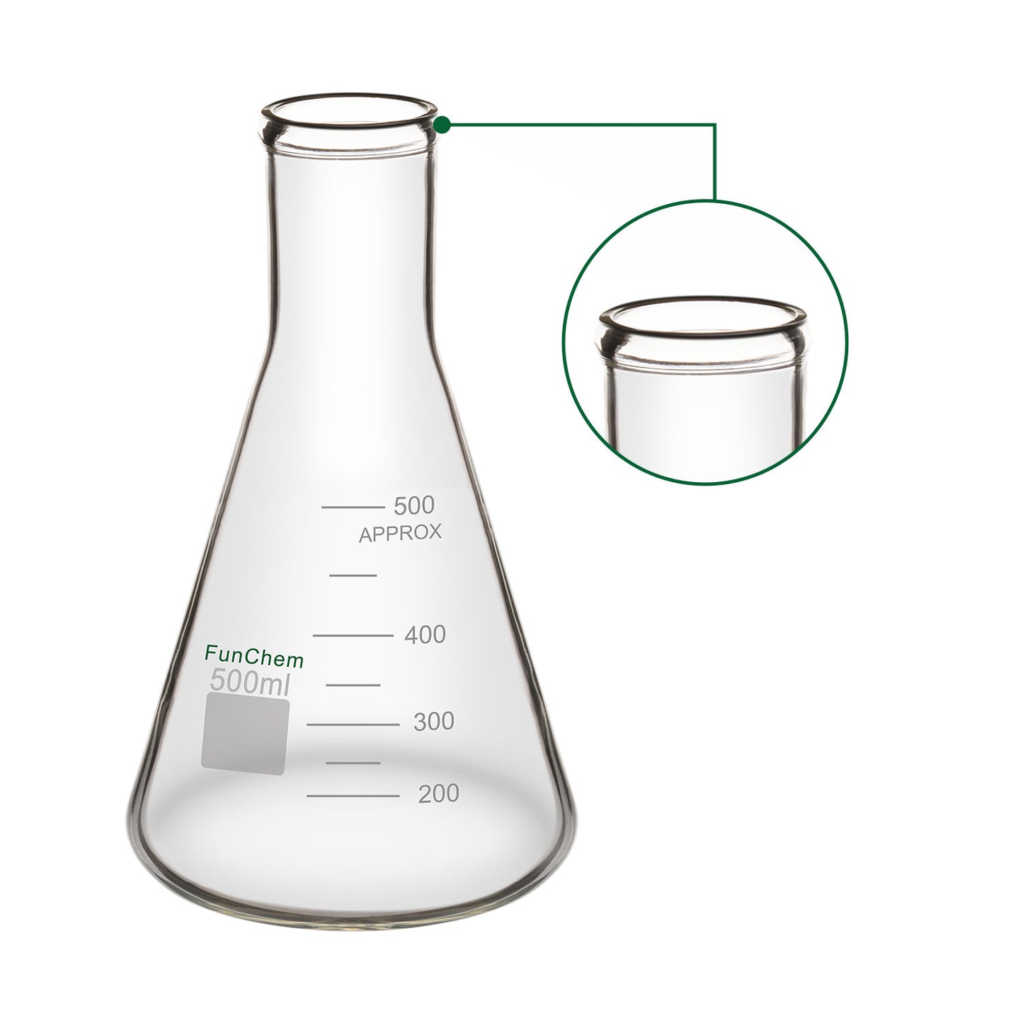 Narrow Mouth Erlenmeyer Flask