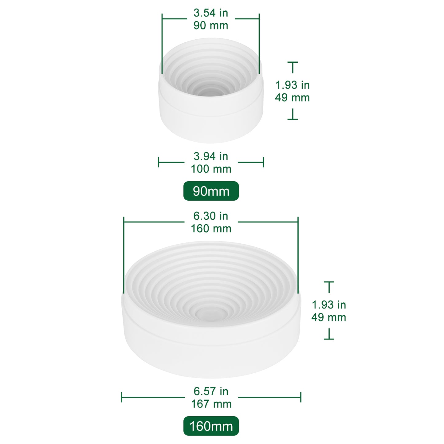 Plastic Flask Holder, 90-160 mm Diameter