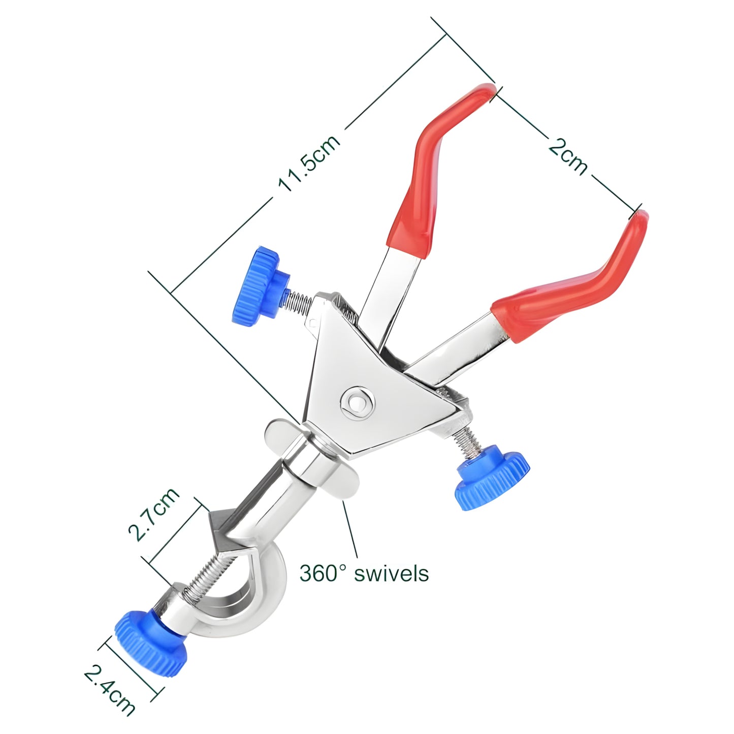 2-Prong Dual Adjust Swivel Clamp