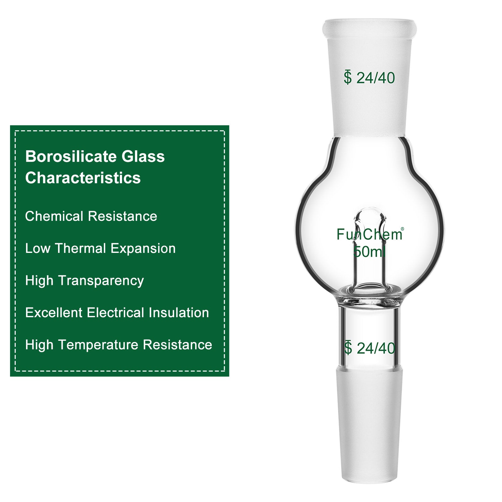  Borosilicate Glass Rotary Evaporator Bump Trap