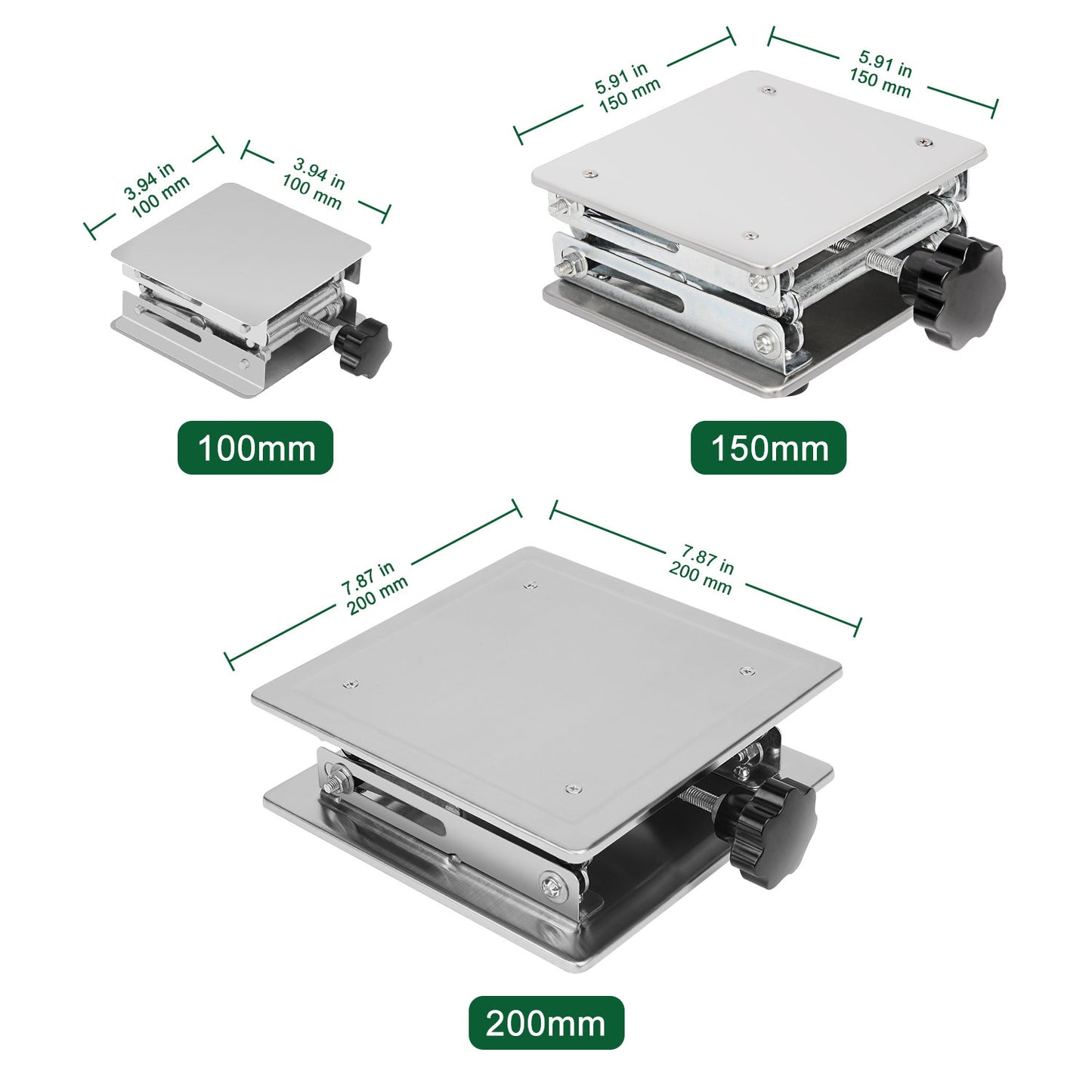 Stainless Steel Lab Scissor Jack