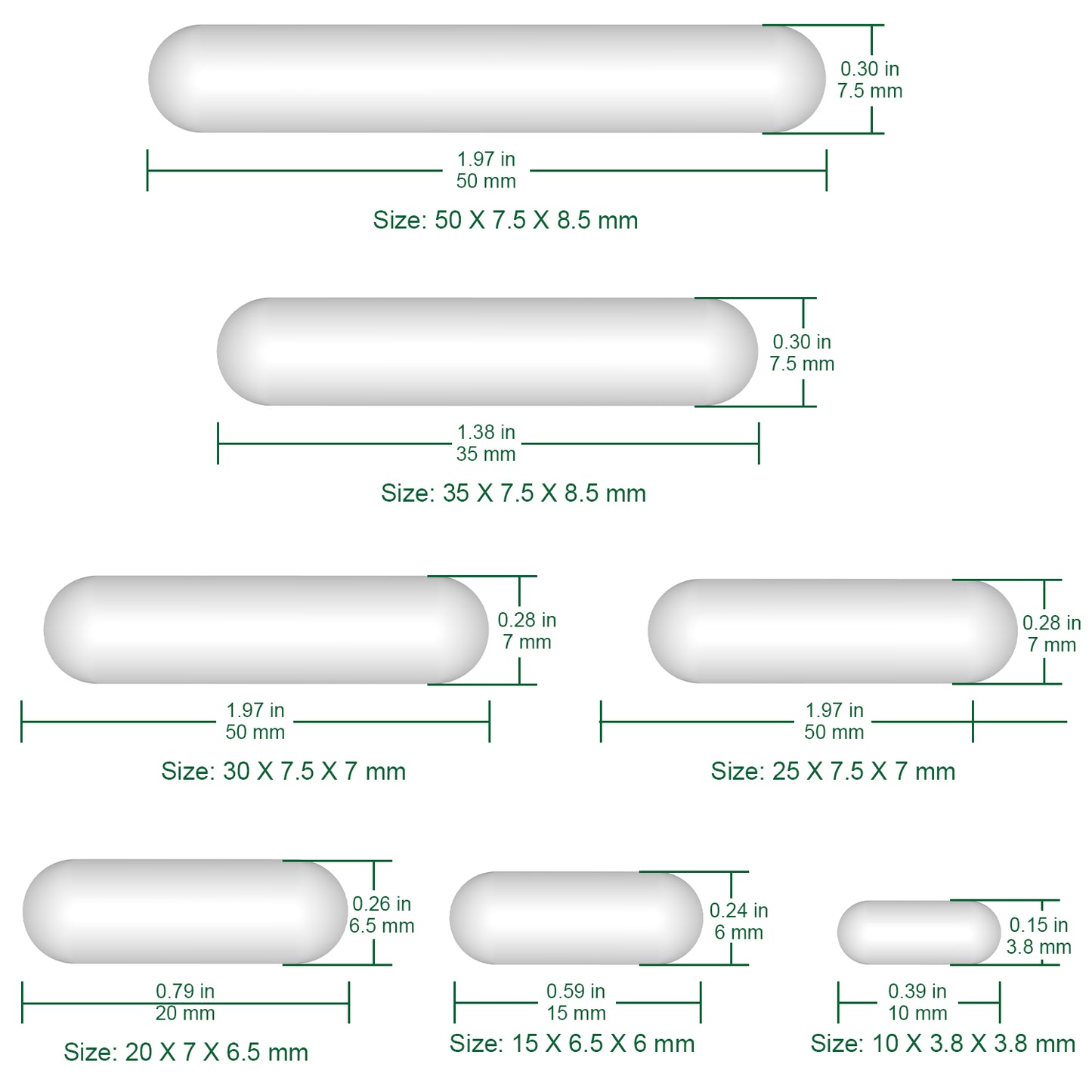 Magnetic Stir Bar Set