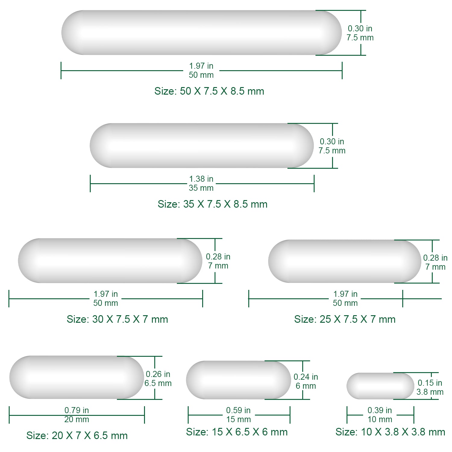 Magnetic Stir Bar Set