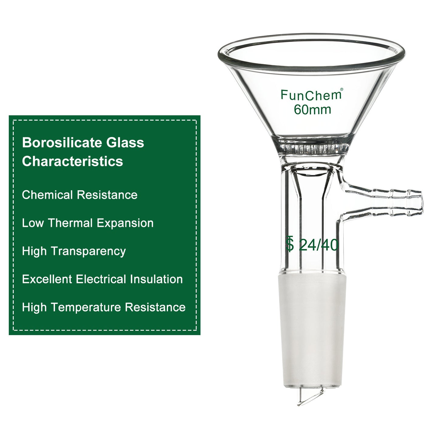 Triangle Glass Filter Funnel