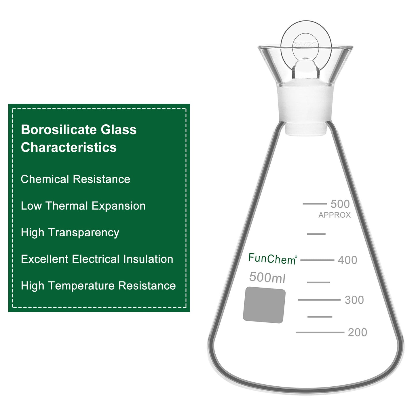 Iodine Flask with Stopper, 250-500 ml