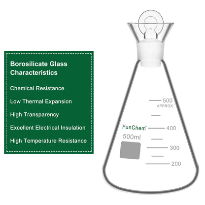 Iodine Flask with Stopper, 250-500 ml