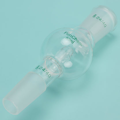  50ml Borosilicate Glass Rotary Evaporator Bump Trap