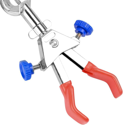 2 Prong Dual Adjust Swivel Clamp, Rubber Coated, Boss Head