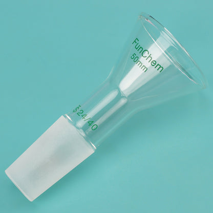 Glass Short Stem Powder Filter Funnel with 24/40 Inner Joint
