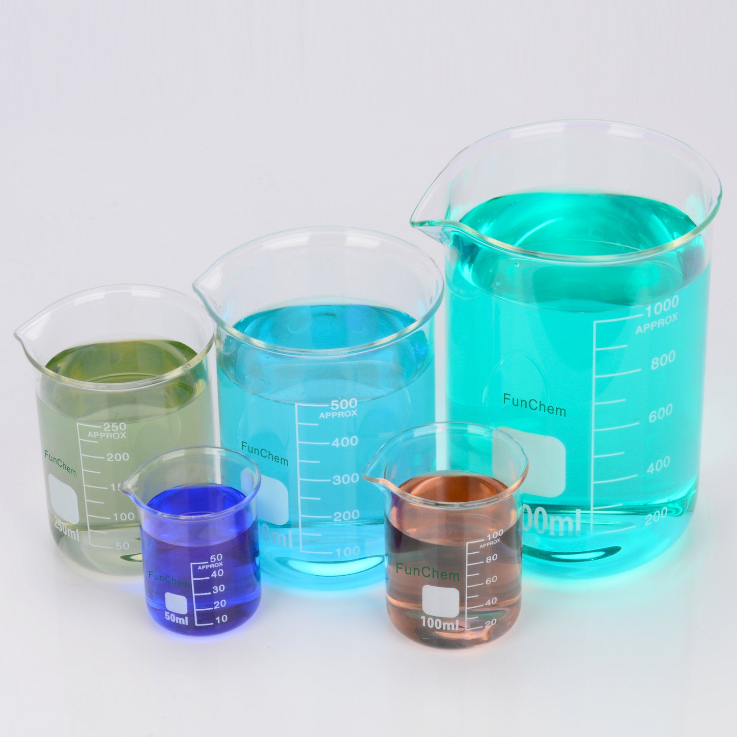 Glass Measuring Beaker Set
