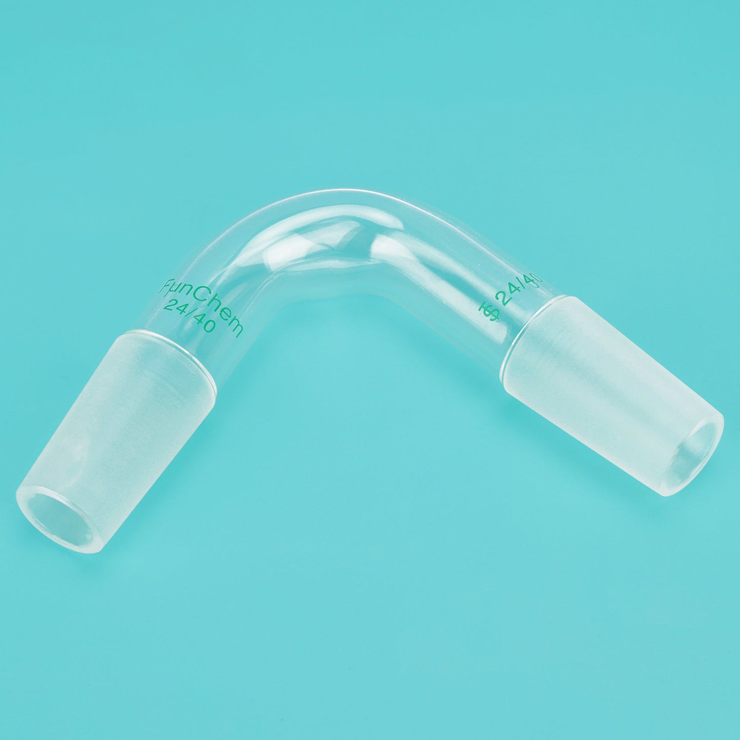 Bent Glass Distilling Adapter, 75 Degree