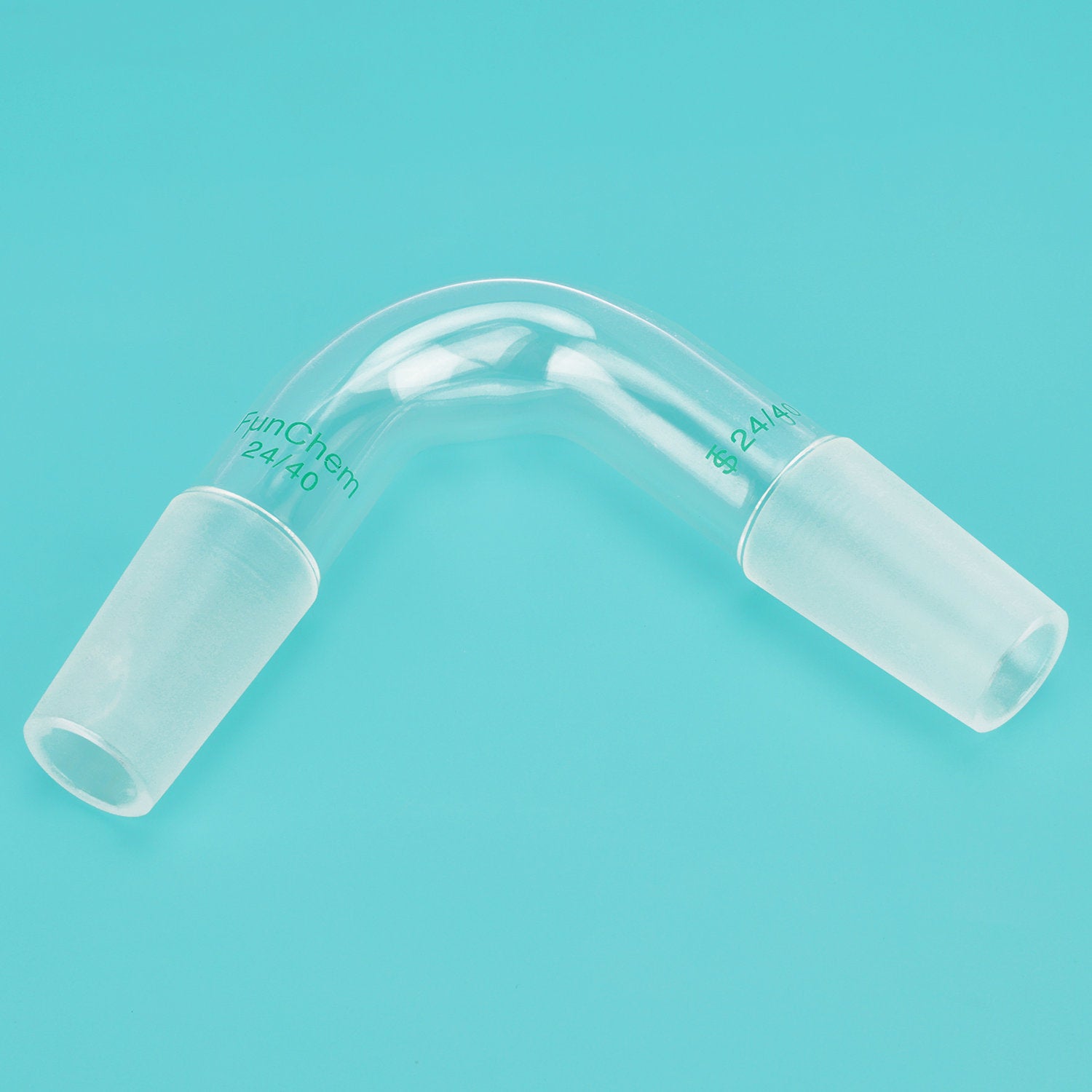 Bent Glass Distilling Adapter, 75 Degree