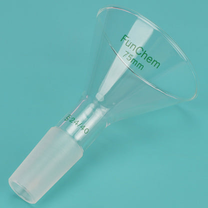Glass Short Stem Powder Filter Funnel with 24/40 Inner Joint