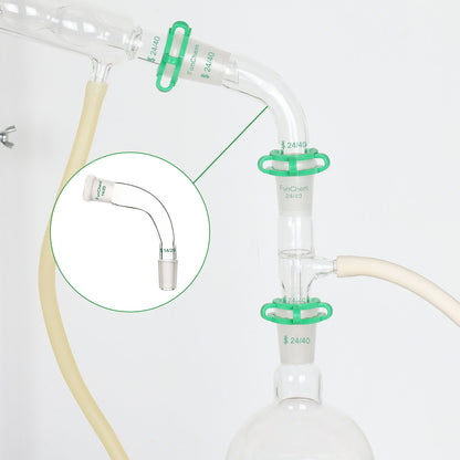 105 Degree Bent Glass Distilling Adapter