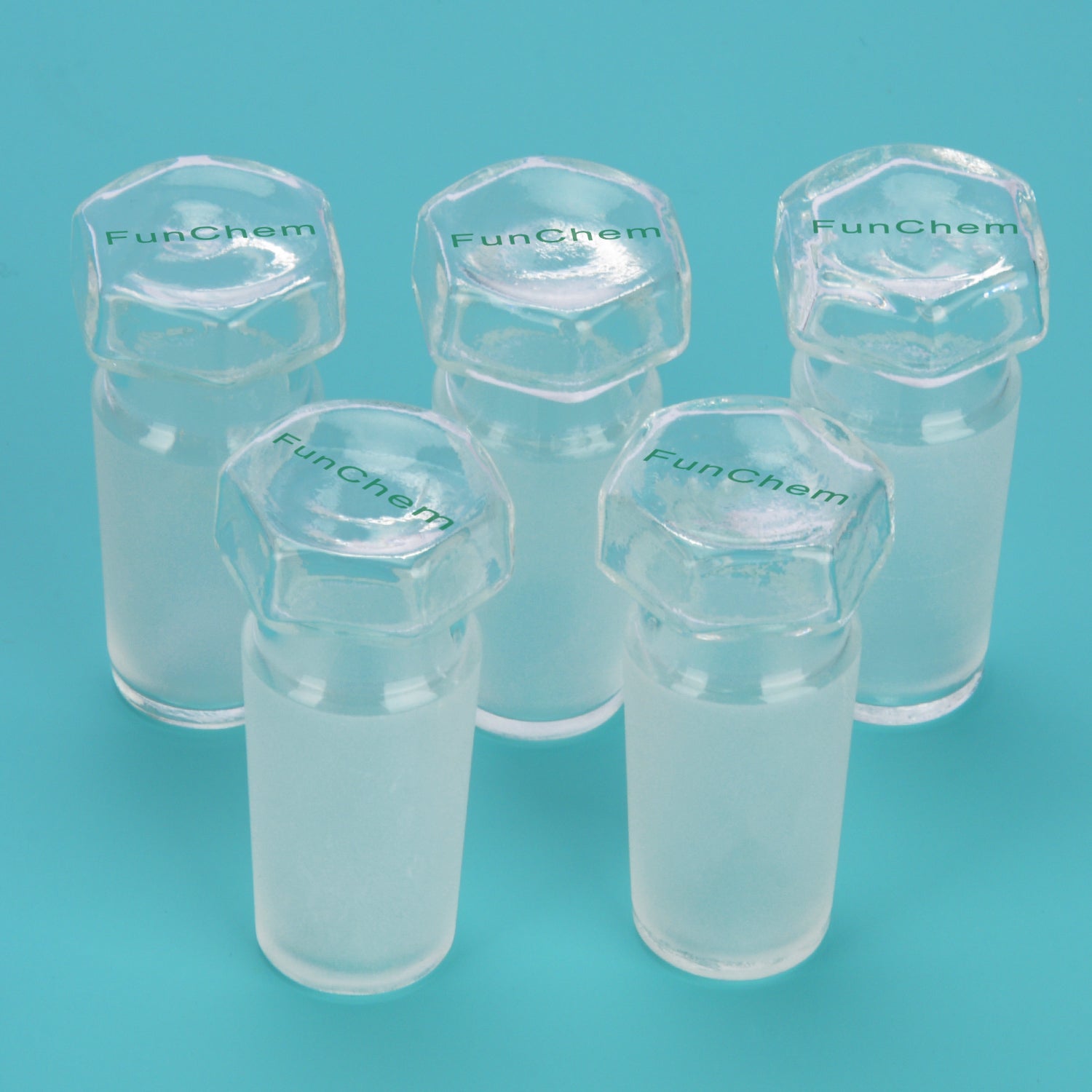 Hex Head Hollow Glass Stopper