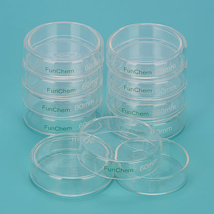 Glass Petri Dishes  with Clear Lid