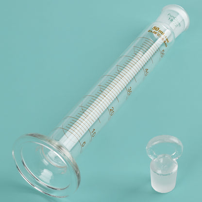 Measuring Cylinder with Glass Stopper, 25-100 ml