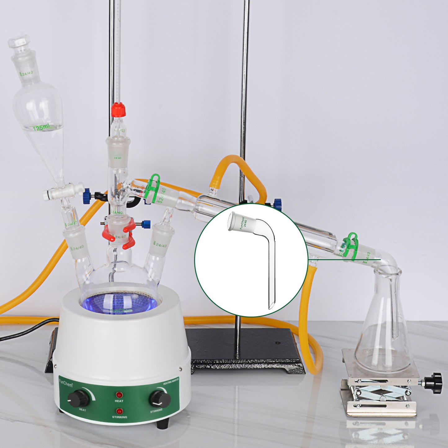 105 Degree Bent Distillation Adapter