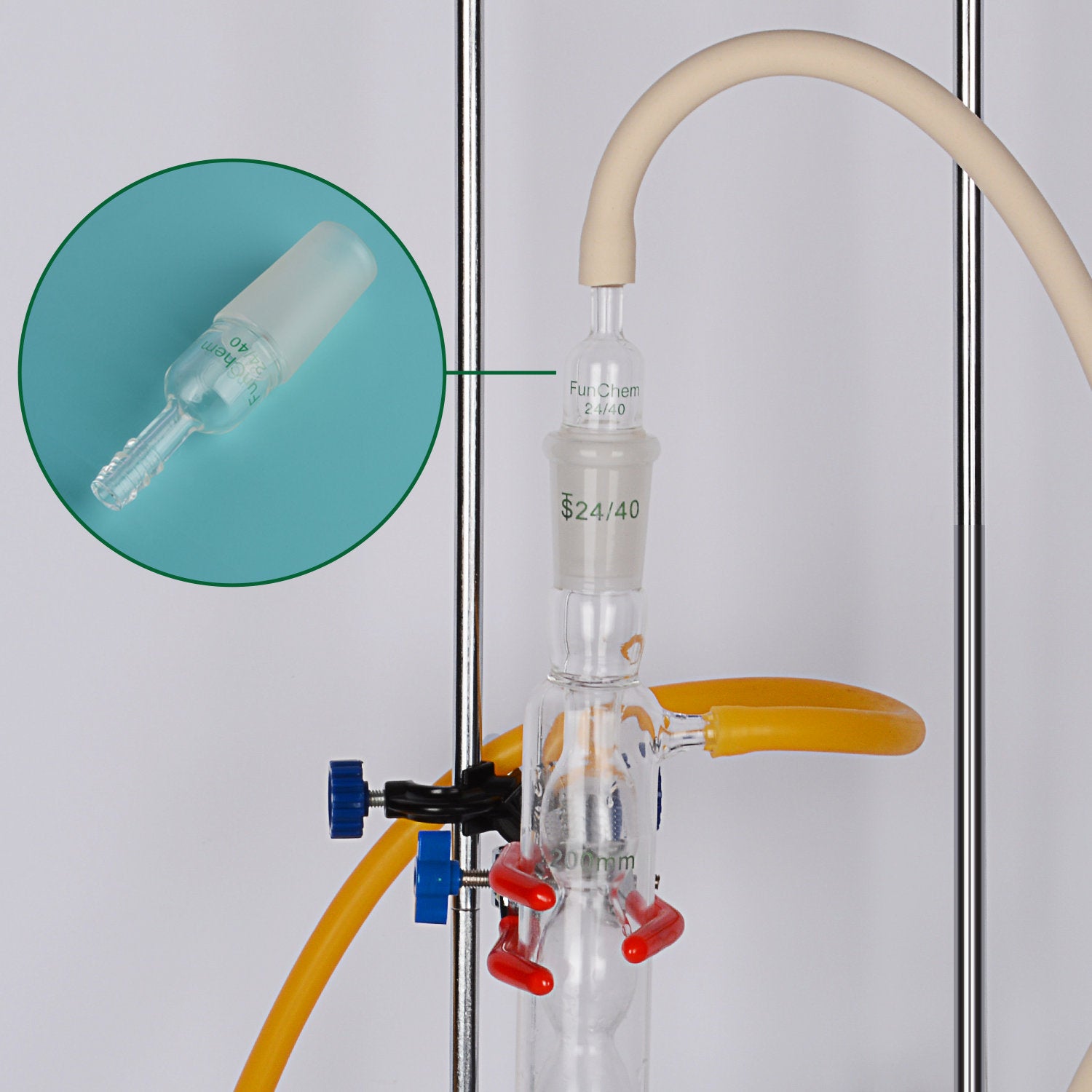 Glass Straight Inlet Distilling Adapters
