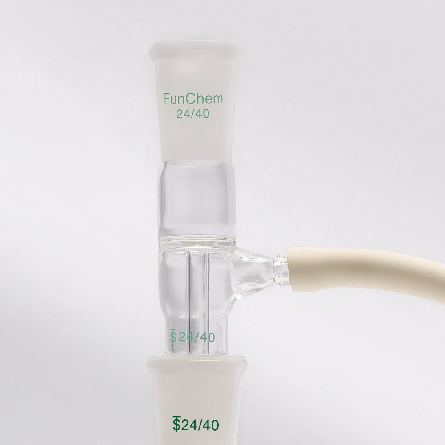 Glass Straight Vacuum Take Off Adapter