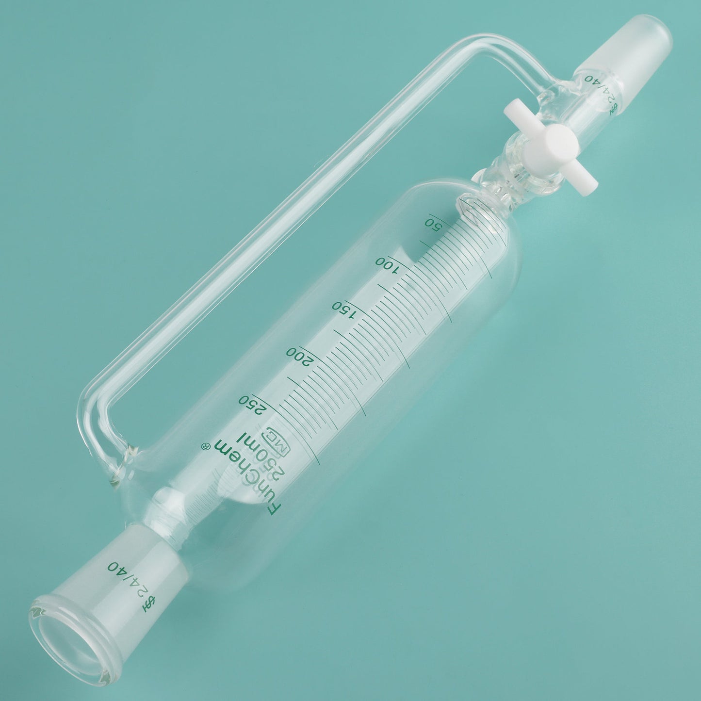 Pressure Equalizing Dropping Funnel, 24/40 Standard Joints, 50-250 ml