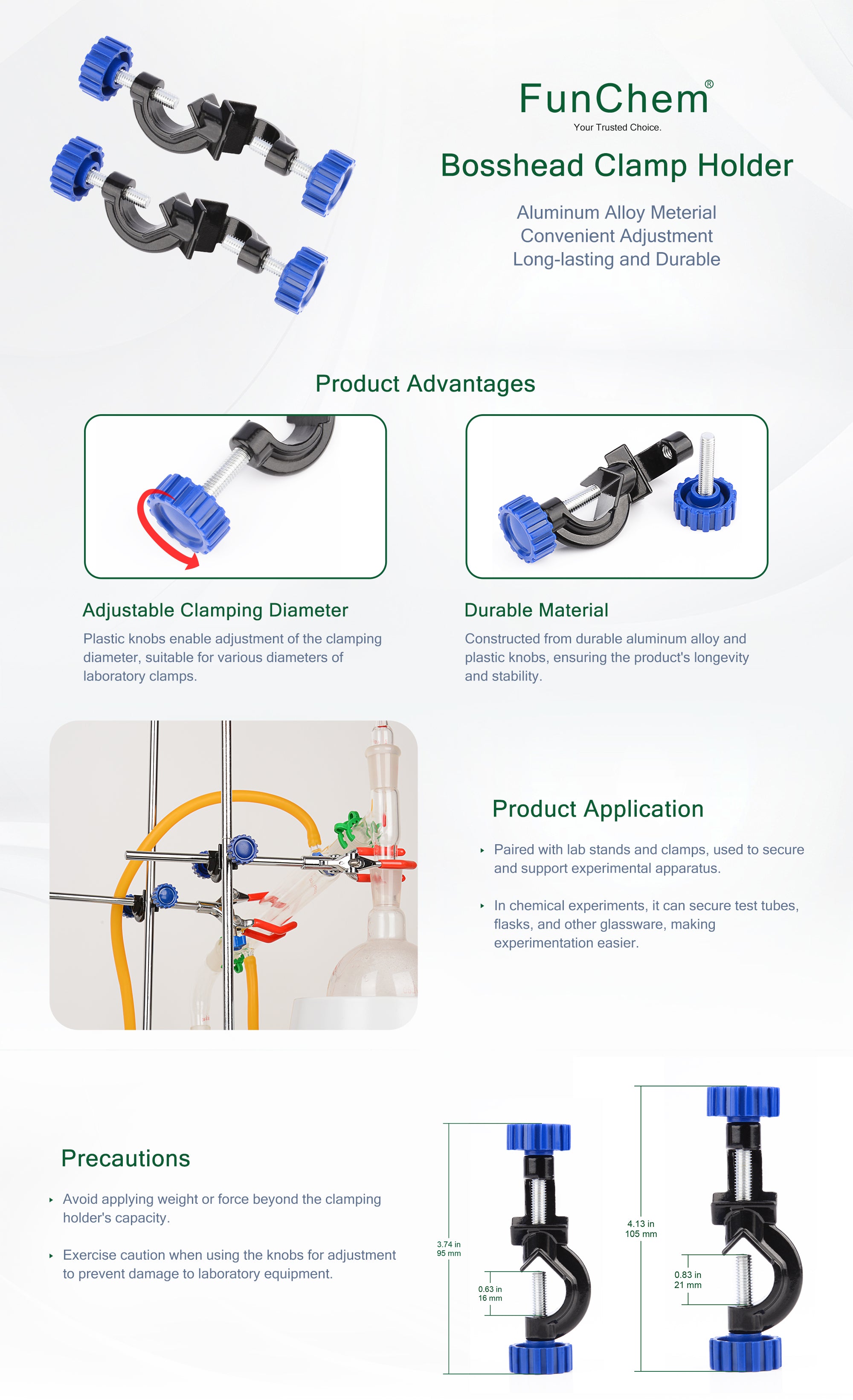 Adjustable Bosshead Clamp Holder