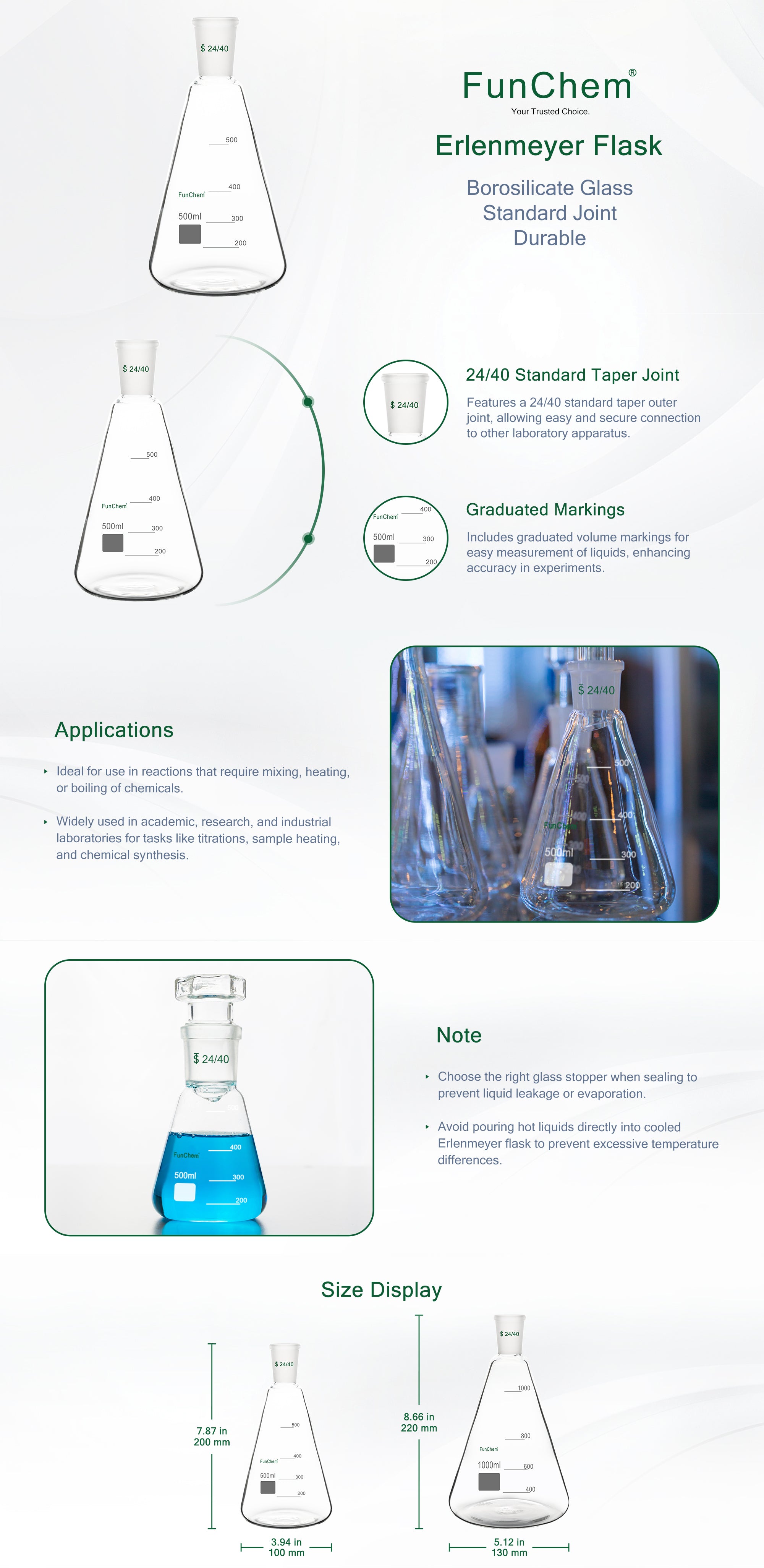 Glass Erlenmeyer Flask