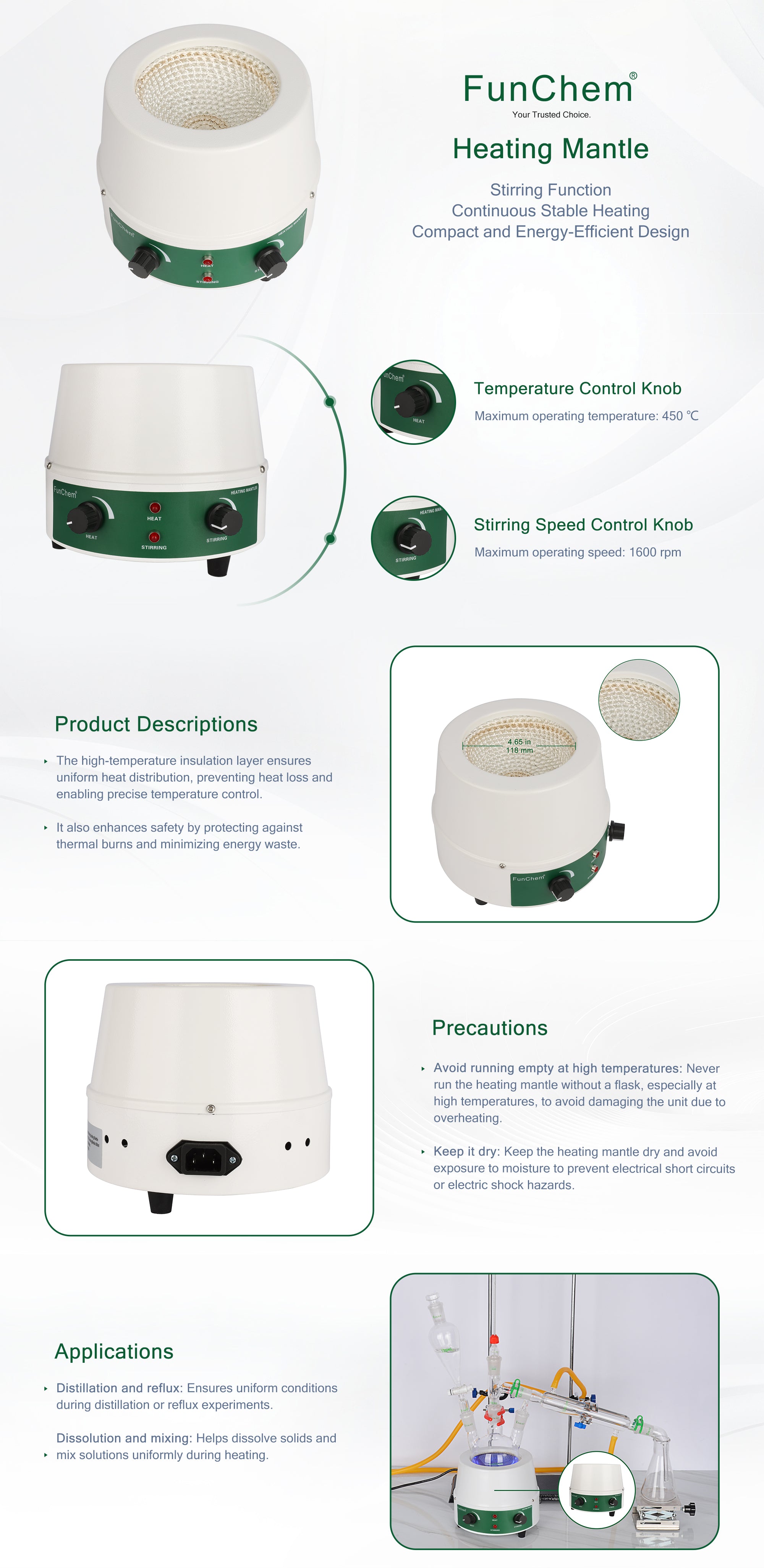 Heating Mantle with Magnetic Stirrer