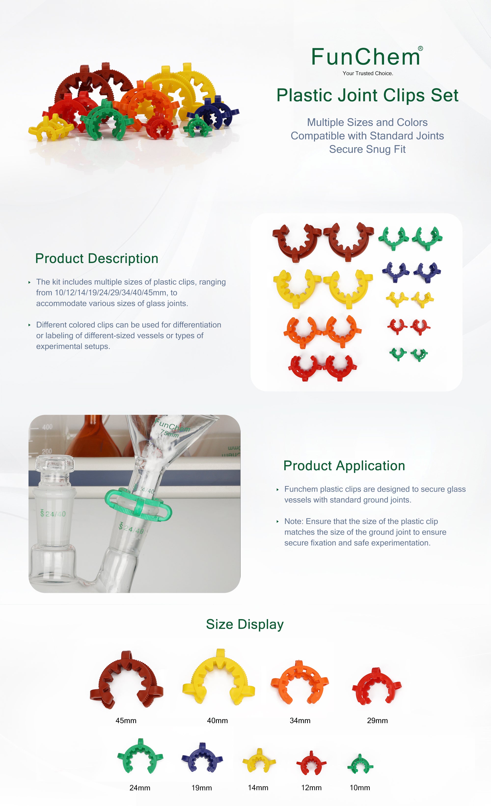 Plastic Joint Clips Set