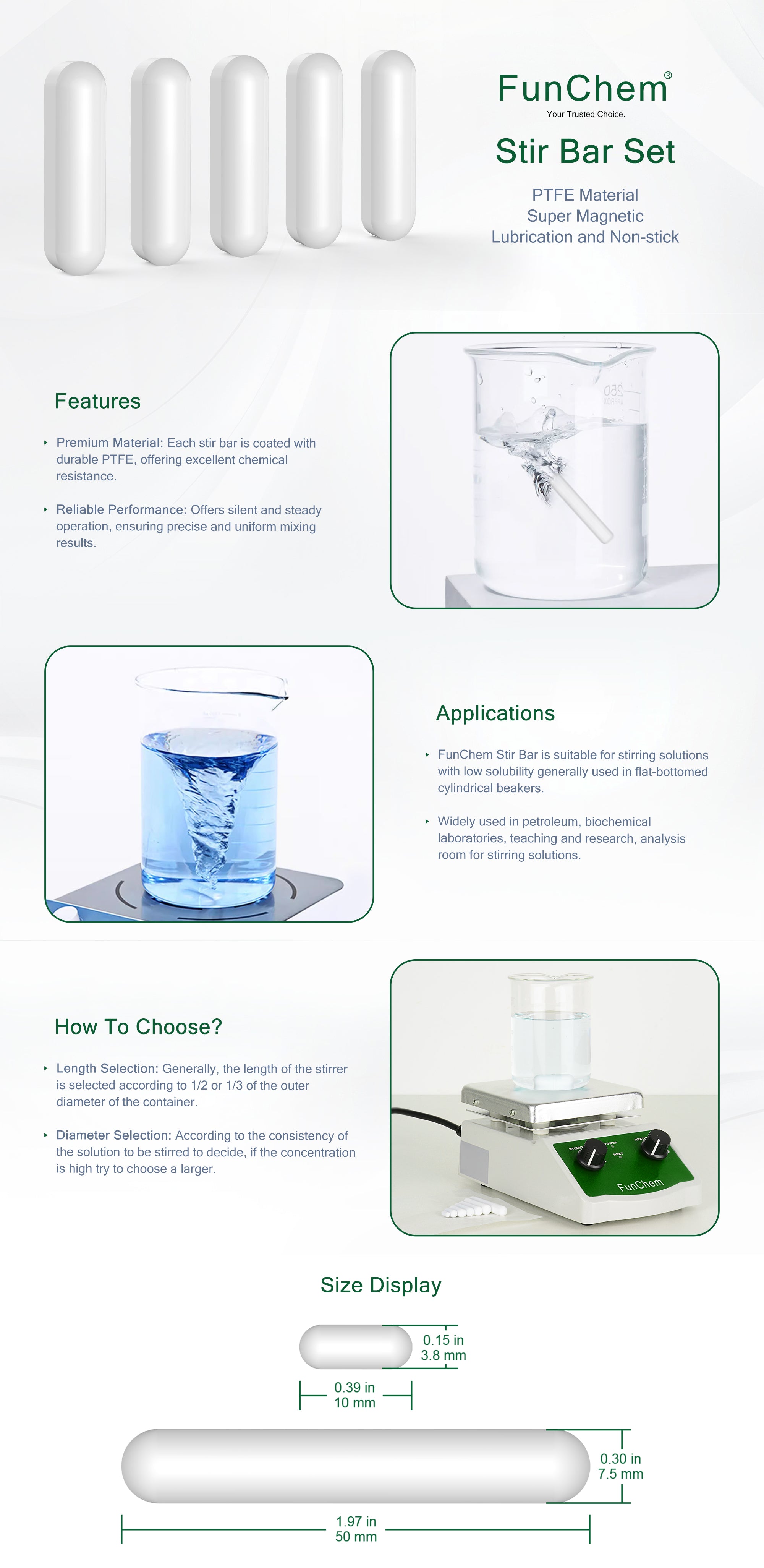 Magnetic Stir Bar Set