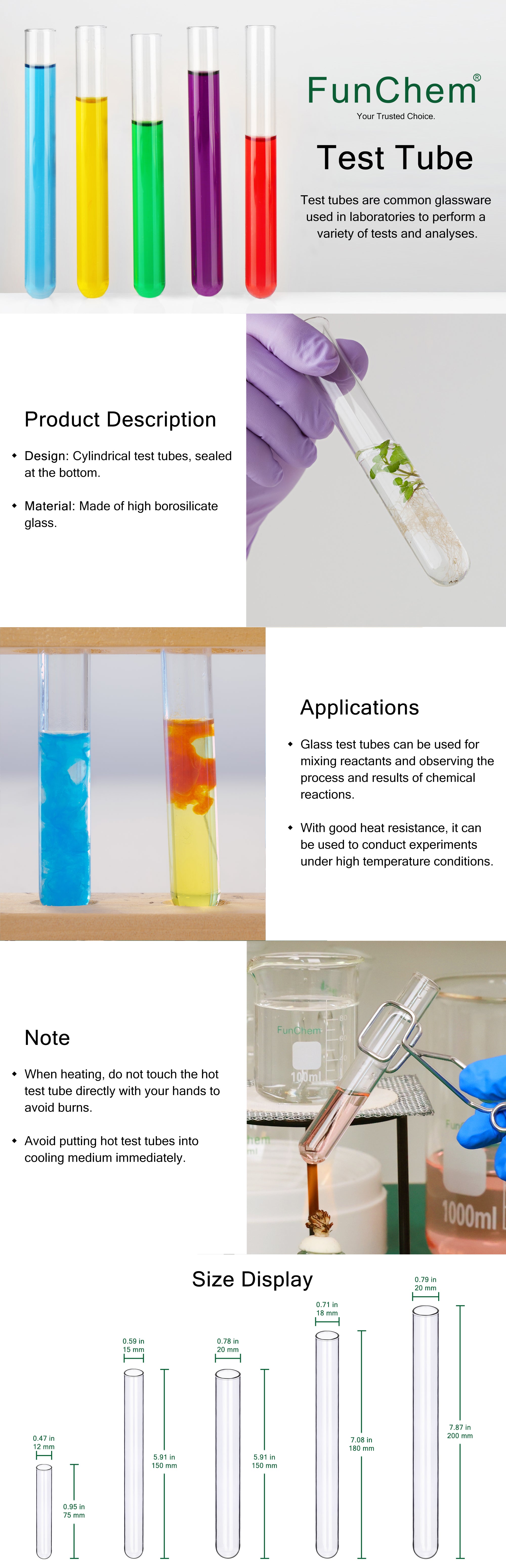 Glass Test Tubes