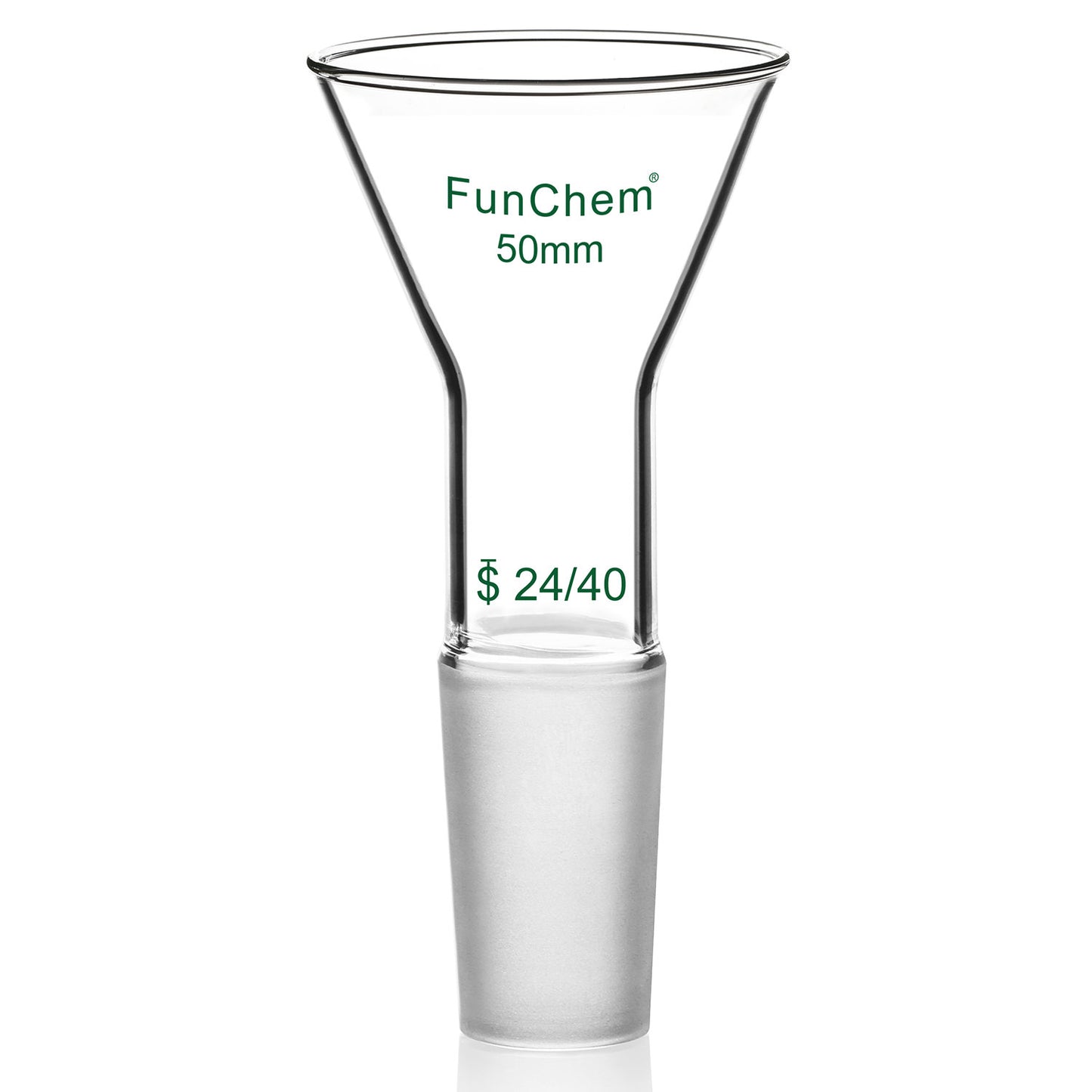 Glass Short Stem Powder Filter Funnel with 24/40 Inner Joint