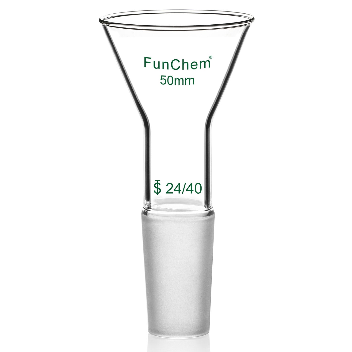 Glass Short Stem Powder Filter Funnel with 24/40 Inner Joint
